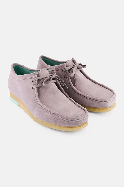 CLARKS Men Wallabee Lace Up Casual Shoes, Grey
