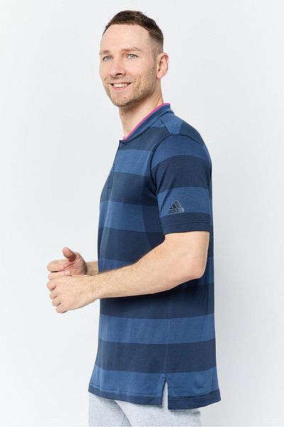 adidas Men Sportswear Fit Short Sleeve Outdoor Polo Shirt, Navy