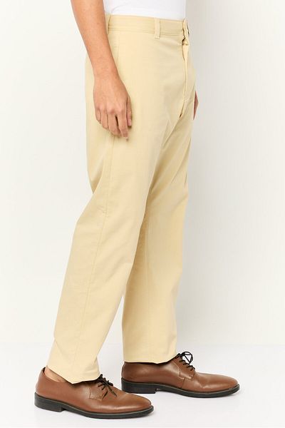 Esprit Men Straight Fit Stretch Twill Chino Pants, Beige