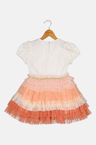 Miss Toddlers Girl Sequins Pleated Dress, Multicolor