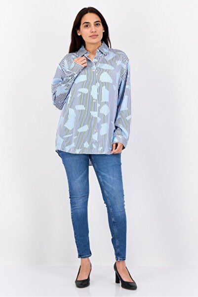 Esprit Women Regular Fit Allover Print Shirt, Multicolor