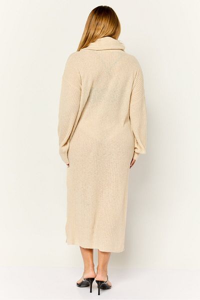 Esprit Women Knitted Sweater Dress, Cream