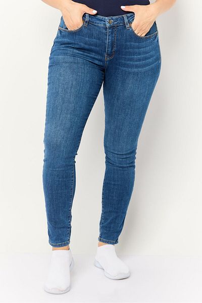 Esprit Women Skinny Fit Washed Stretchable Jeans, Blue