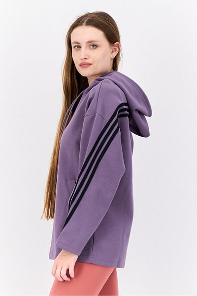 adidas Women Sportswear Fit Brand Logo Outdoor Hoodies, Violet