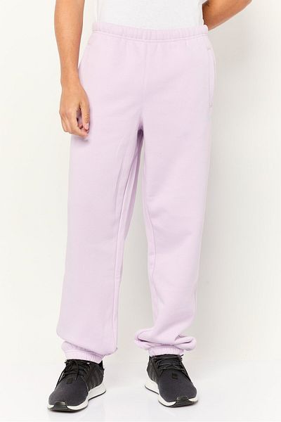 Esprit Men Regular Fit Brand Logo Sweatpants, Lavenders