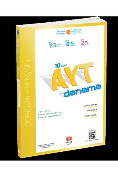 Üç Dört Beş Yayıncılık ÜçDörtBeş Yayınları AYT 10’lu Edebiyat - Sosyal 1 Dene...
