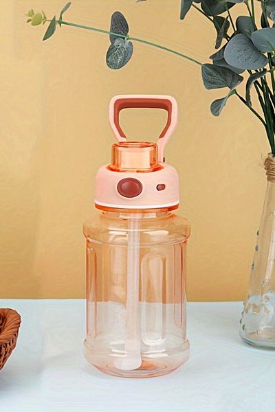Tilbe Home Motivational Athlete Water Bottle Tritan Water Bottle Water Bottle Straw Bottle 800ml