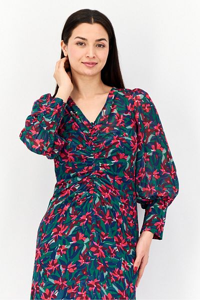 Phase Eight Women Allover Print Midi Dress, Multicolor