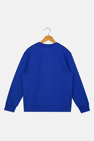 Esprit Kids Boy Long Sleeves Brand Logo Sweatshirt, Dark Blue