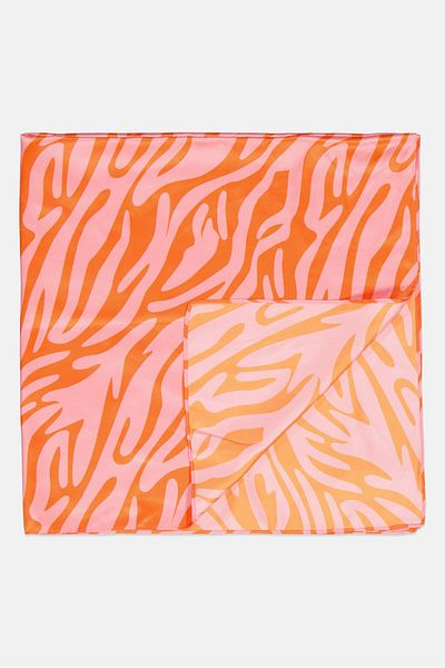 Reserved Kids Girl Abstract Print Scarves 83 X 85 Cm, Multicolor