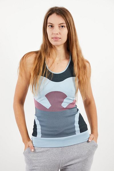 adidas Women Sportswear Fit Sleeveless Running Tank, Sage Combo