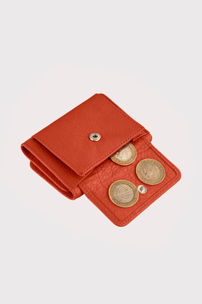 Garbalia Women's Tile Zeus Genuine Leather Mini Coin Compartment Wallet
