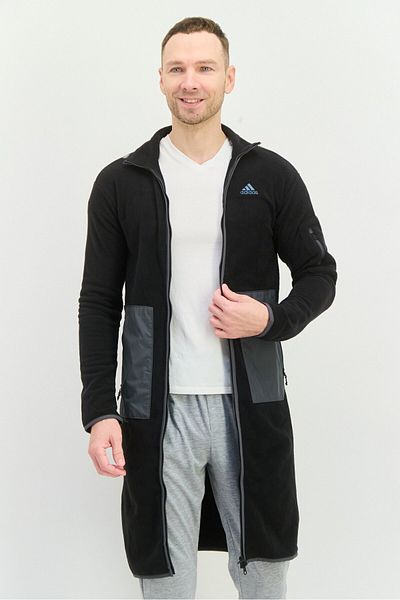 adidas Men Sportswear Fit Long Sleeve Outdoor Jacket, Black