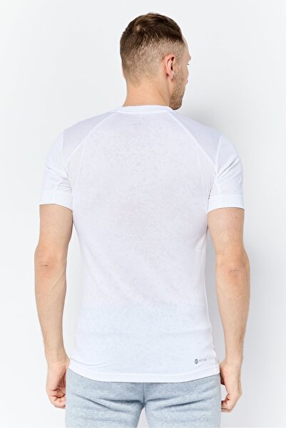 adidas Men Slim Fit Short Sleeve Tennis T-shirts, Off White