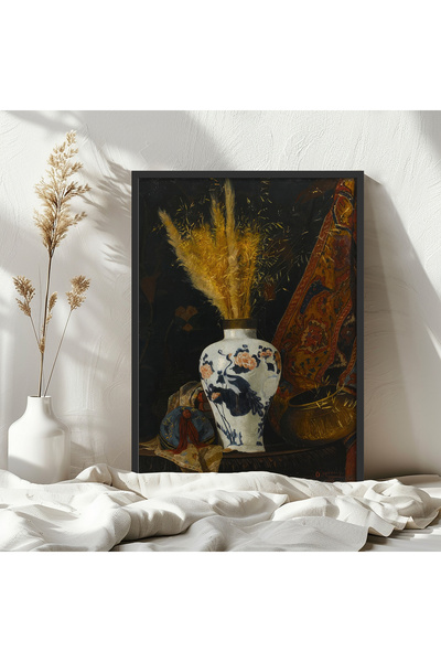 HOMEPACK Tekli Ahşap Çerçeveli Tablo Tek Parça Poster Tablo TK/1431