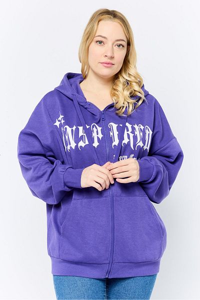 Don't Call Me Jennyfer Women Graphic Long Sleeves Hoodie, Purple