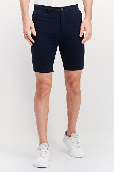 Quiksilver شورت رجالي أساسي سادة، أزرق داكن