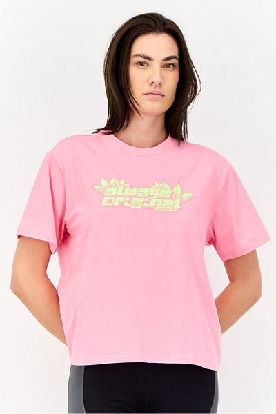 adidas Women Sportswear Fit Short Sleeves Outdoor T-shirt, Pink