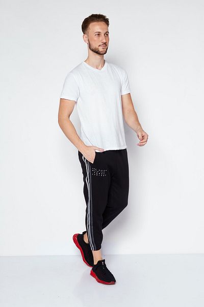 adidas Men Sportswear Fit Embroidered Logo Training Sweatpants, Black
