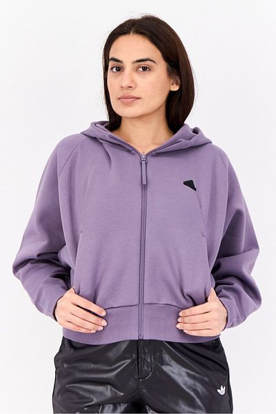 adidas Women Sportswear Fit Outdoor Sweatshirts, Light Purple