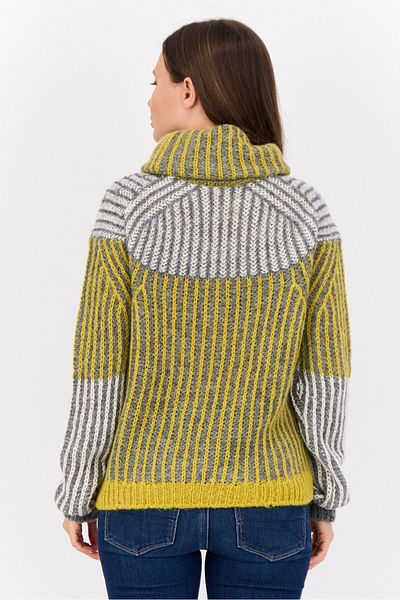 Esprit Women Turtle Neck Knitted Sweater, Multicolor