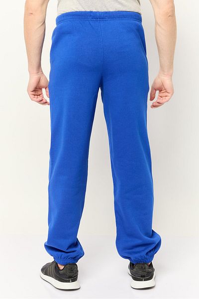 Esprit Men Regular Fit Brand Logo Sweatpants, Blue