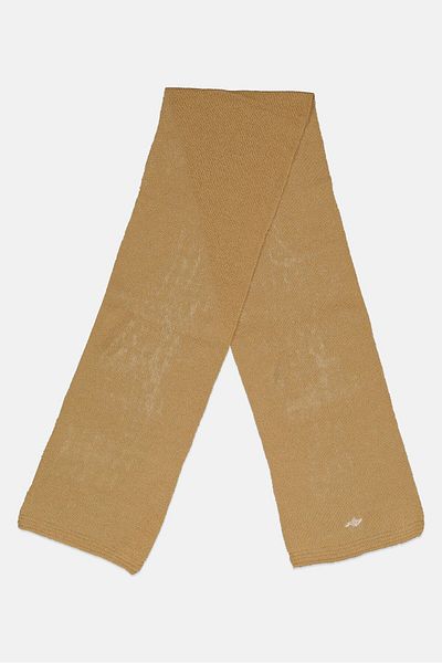 Dockers Men Textured Scarf 165 L X 25 W Cm, Tan