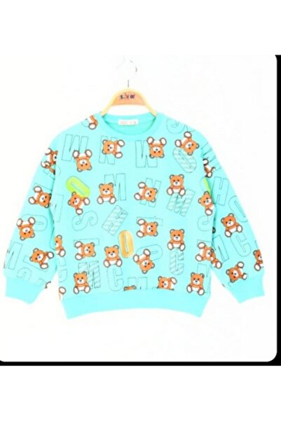 Toontoy Fată Copilă Litera cu imprimeu Swea tricou