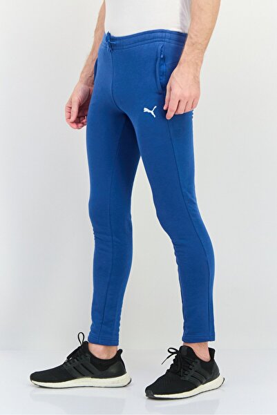 Puma Men Slim Fit Brand Logo Training Sweatpants, Blue