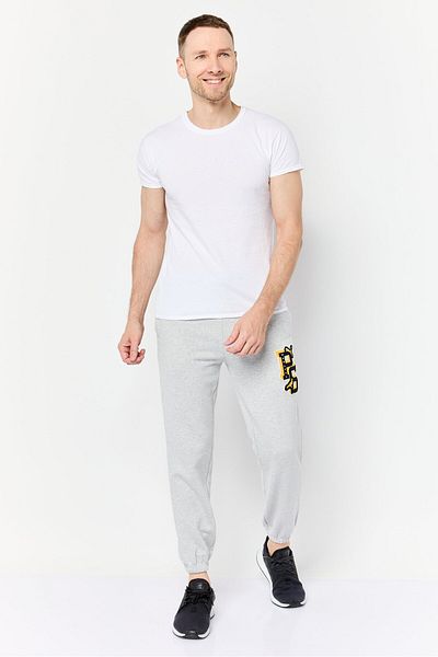 Puma Men Sportswear Fit Running Sweatpants, Light Grey