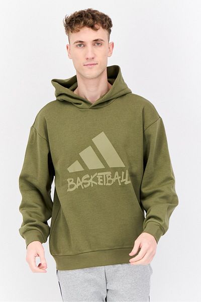 adidas Men Sportswear Fit Long Sleeves Running Sweatshirt, Green