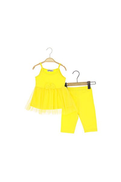 CRASSİ Kız Çocuk Tüllü Elbise Taytlı Yeni Sezon