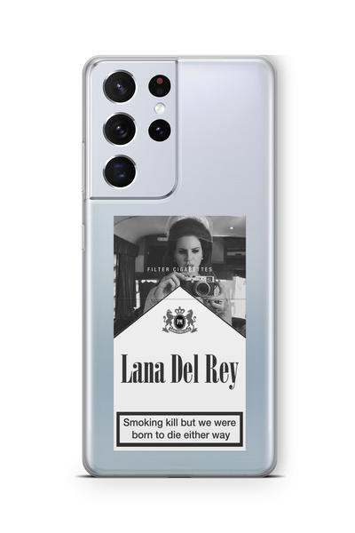 Multitronic حافظة شفافة مطبوعة بتصميم Lana Del Rey 2 متوافقة مع هاتف Samsung ...
