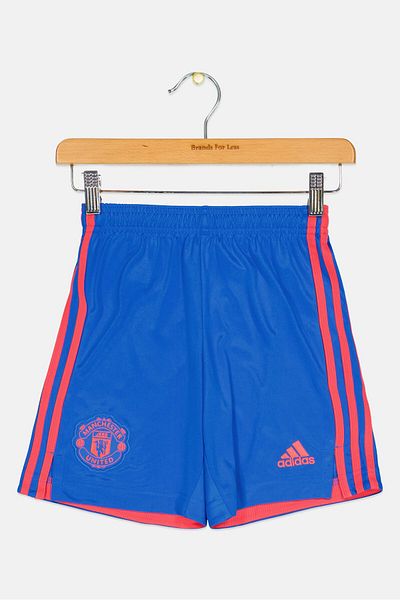 adidas Kids Boy Sportswear Fit Manchester United Training Shorts, Blue