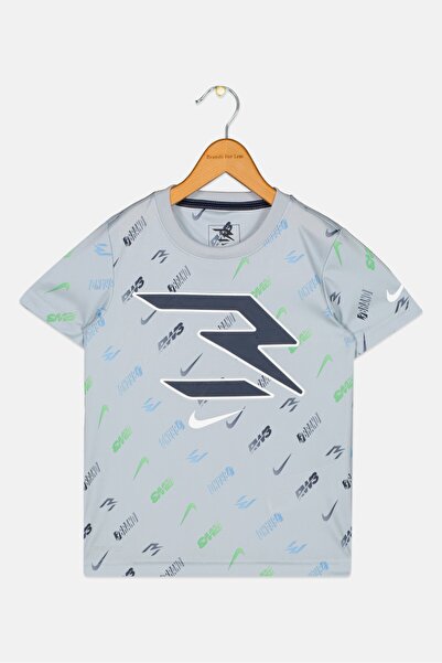 Nike 3Brand by Russell Wilson تي شيرت للأولاد الصغار برقبة دائرية وأكمام قصير...