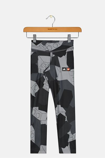 adidas x LEGO Kids Girl Brand Logo Training Leggings, Multicolor