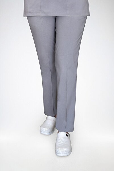 Nur Medikal Giyim Pantaloni unisex gri pentru asistentă medicală, doctor, spi...