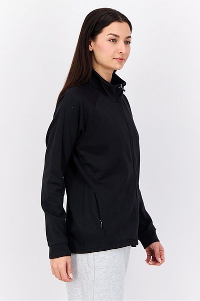 hummel Women Sportswear Fit Full Zipper Training Sweatshirt, Black