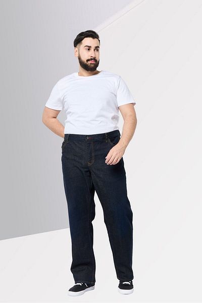 Tommy Hilfiger Men Comfort Fit Textured Stretchable Jeans, Navy