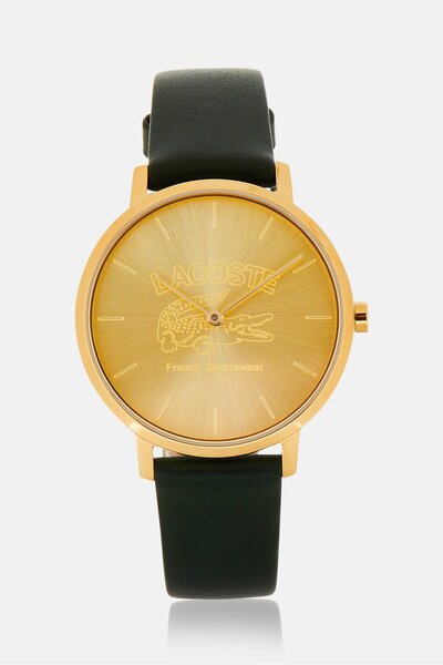 Lacoste Women 2001233 Leather Watch, 35mm, Green