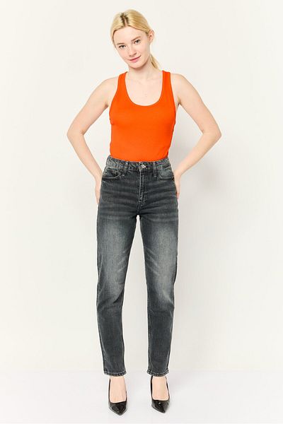 Esprit Women Classic Fit Washed Stretchable Jeans, Black