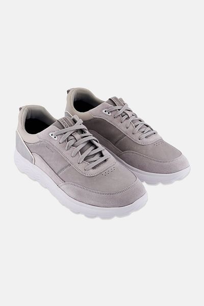 Geox Men Lace Up Casual Shoes, Light Grey