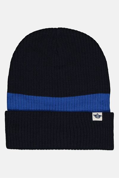Dockers Men Brand Logo Beanie, Black