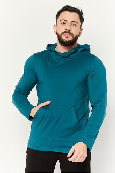 gaiam Men Slim Fit Long Sleeves Outdoor Hoodies, Green