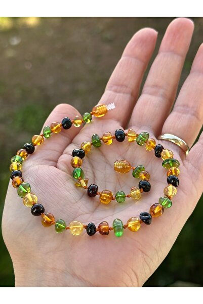KEHRİBAREVİ EREĞLİ Damla Kehribar Bebek Kolyesi