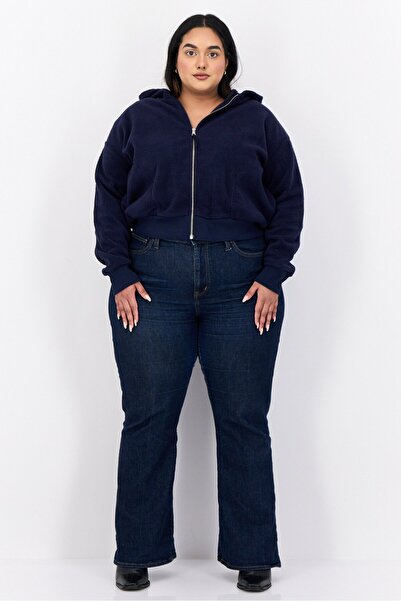 Esprit Women Textured Softshell Jacket, Navy