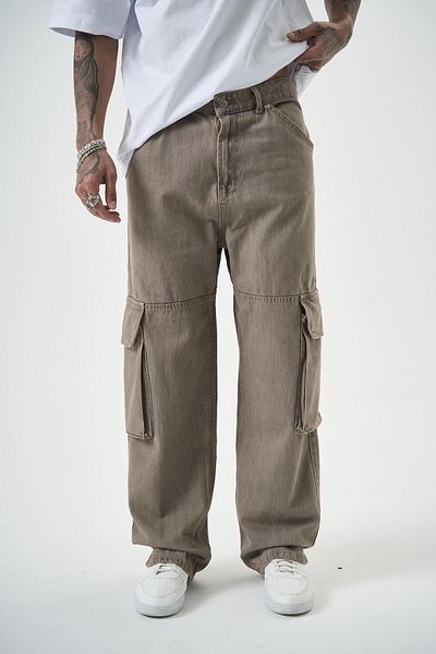 Respire Ανδρικό Washed Parachute Cargo Baggy Παντελόνι