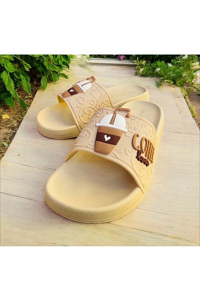 GEZER Cofte Detail Kayamba Sole Slippers for Pool, Sea, Bathroom, Balcony and Terrace