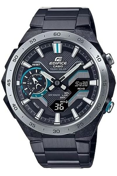 Casio Edifice Windflow ECB-2200DD-1AEF Bluetooth Solar Men's Watch Black Dial, Stainless Steel