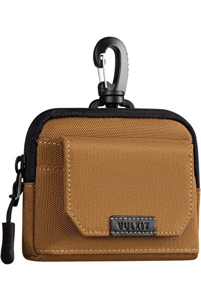 VULKIT محفظة نسائية من قماش أكسفورد مع حامل بطاقات محمي بتقنية تحديد الهوية بموجات الراديو ومشبك مقاوم للماء للرجال والنساء